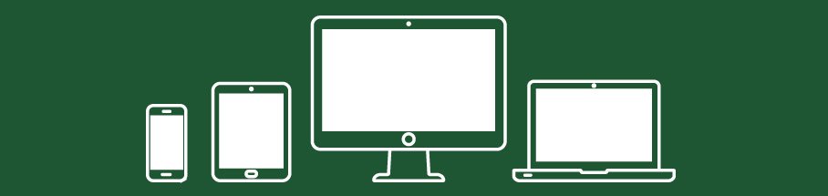 Icon of tablet, phone, laptop, desktop computer